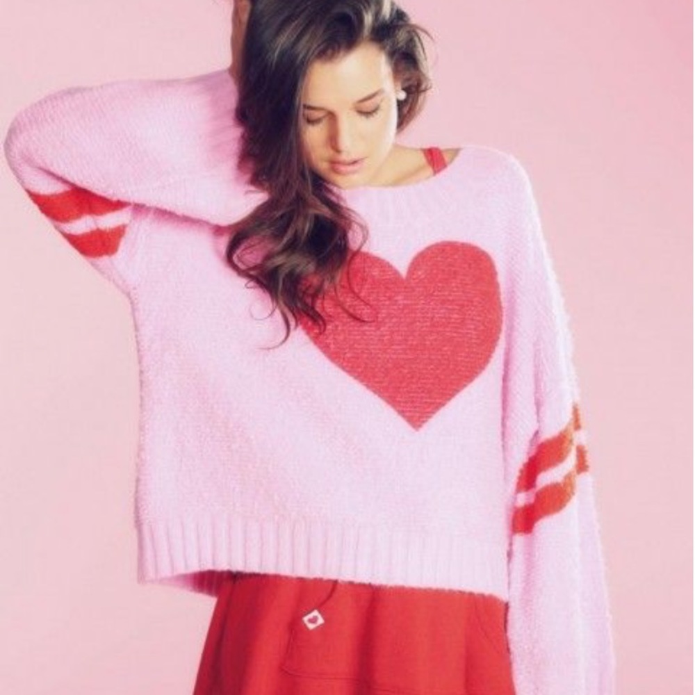 Oversized wildfox heart sweater